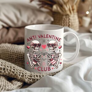 Keramický hrnček Anti Valentine Club v objeme 150 ml a 330 ml