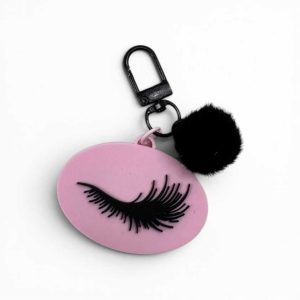 Beauty NFC kľúčenka s motívom mihalníc pre lash stylistky a kozmetické salóny